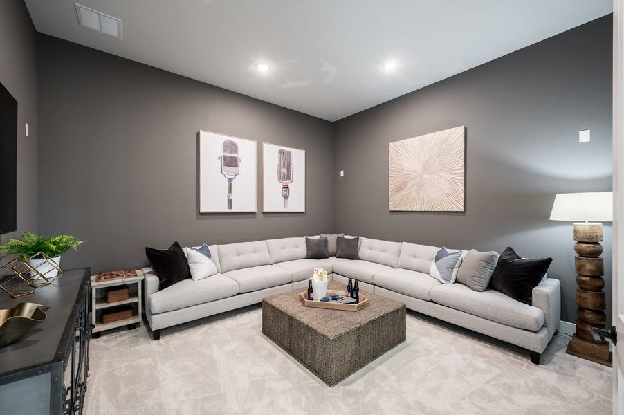Representative furnished interior of a home built from the Meritage by Tri Pointe Homes in Legacy Grove, Montgomery (Image 38).