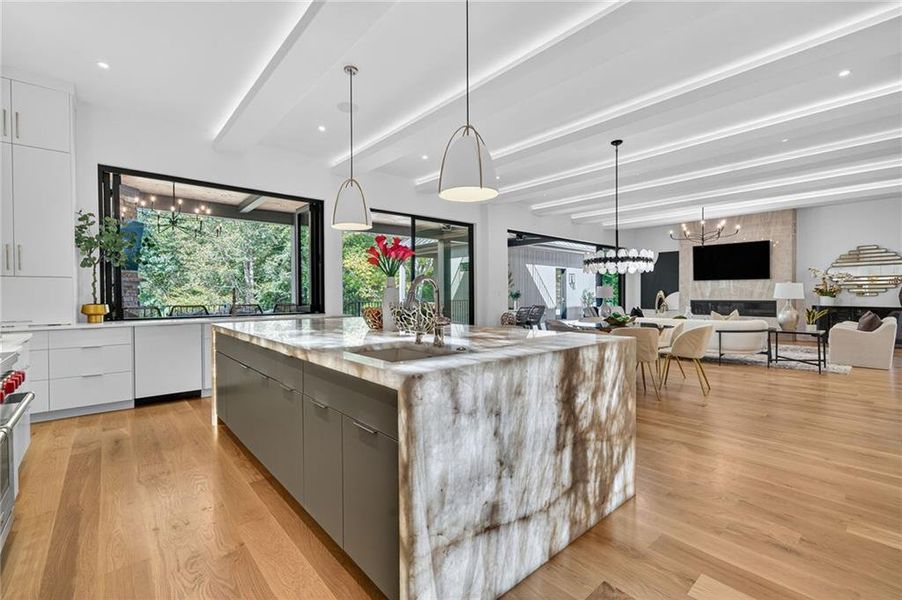 Furnished interior view inside a new home in , Atlanta (Image 37).