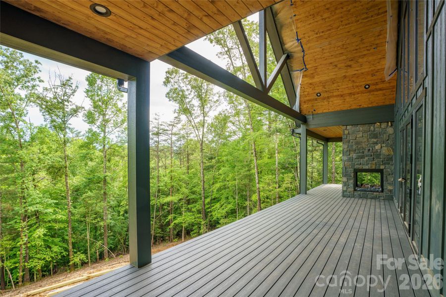 Exterior details and patio area of a home in , Hendersonville (Image 10).