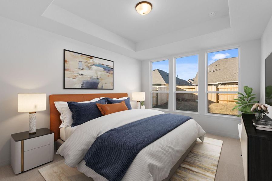 Furnished interior view inside a new home in The Meadows at Imperial Oaks, Conroe (Image 6).