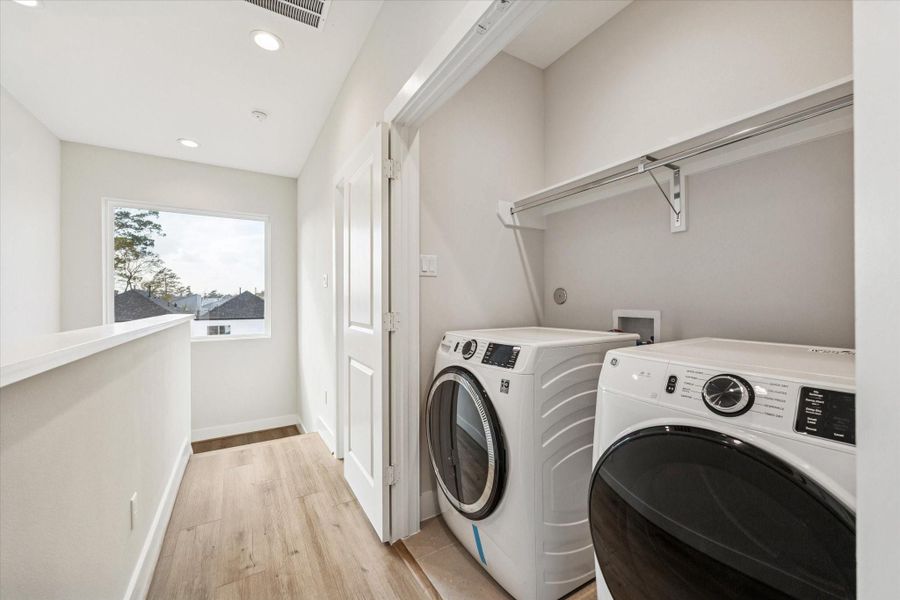 Laundry room conveniently located on the 3rd floor.