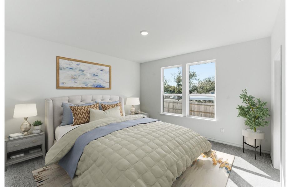 Representative furnished interior of a home built from the Becket by Centex in Davis Ranch, San Antonio (Image 4).