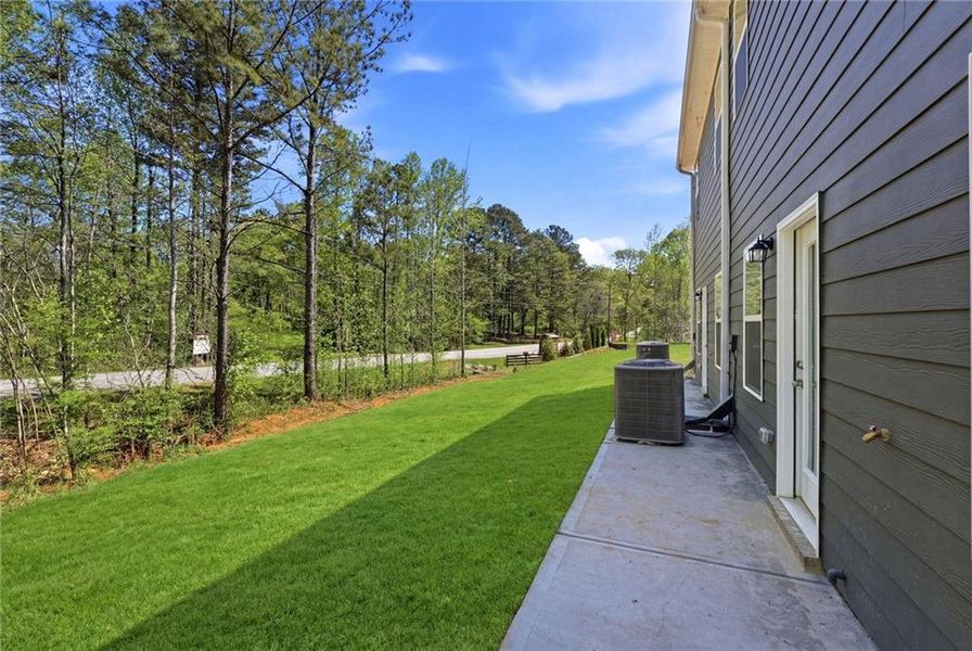 Exterior details and patio area of a home in Azalea Hills, Temple (Image 3).
