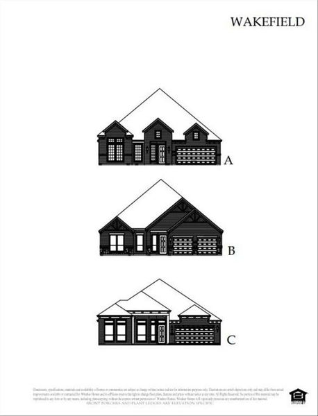 Wakefield Elevations A  B