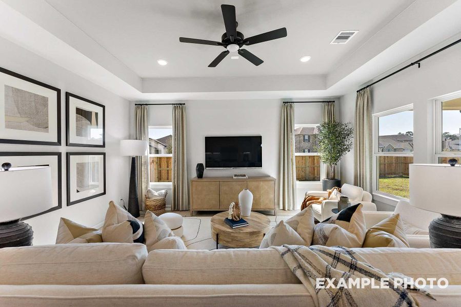 Furnished interior view inside a new home in Sundance Cove, Crosby (Image 8).