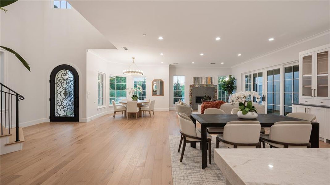 Furnished interior view inside a new home in , Flower Mound (Image 11).