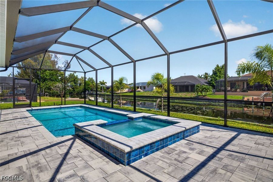 Exterior details and patio area of a home in Cape Coral, Cape Coral (Image 3).