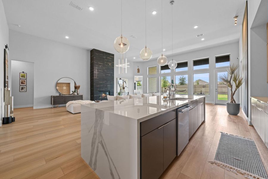 Furnished interior view inside a new home in , Cypress (Image 15).