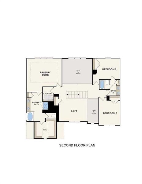2D floor plan layout of this home in Oakhurst Manor, McDonough, GA (Image 4).