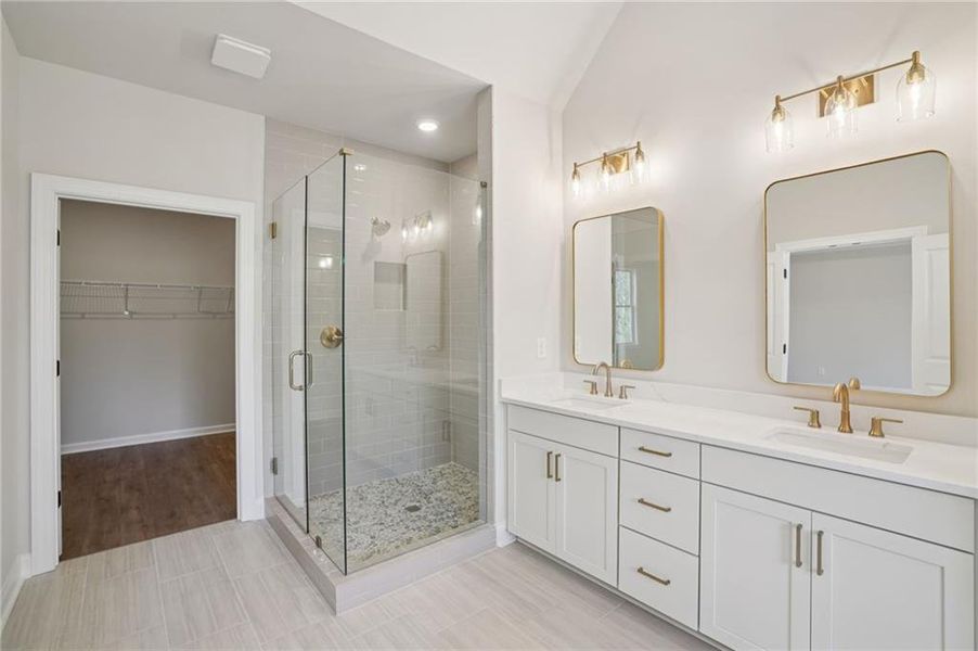 Furnished interior view inside a new home in Waterside Townhomes, Peachtree Corners (Image 14).