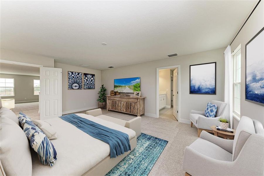 Furnished interior view inside a new home in Mirada, San Antonio (Image 8).