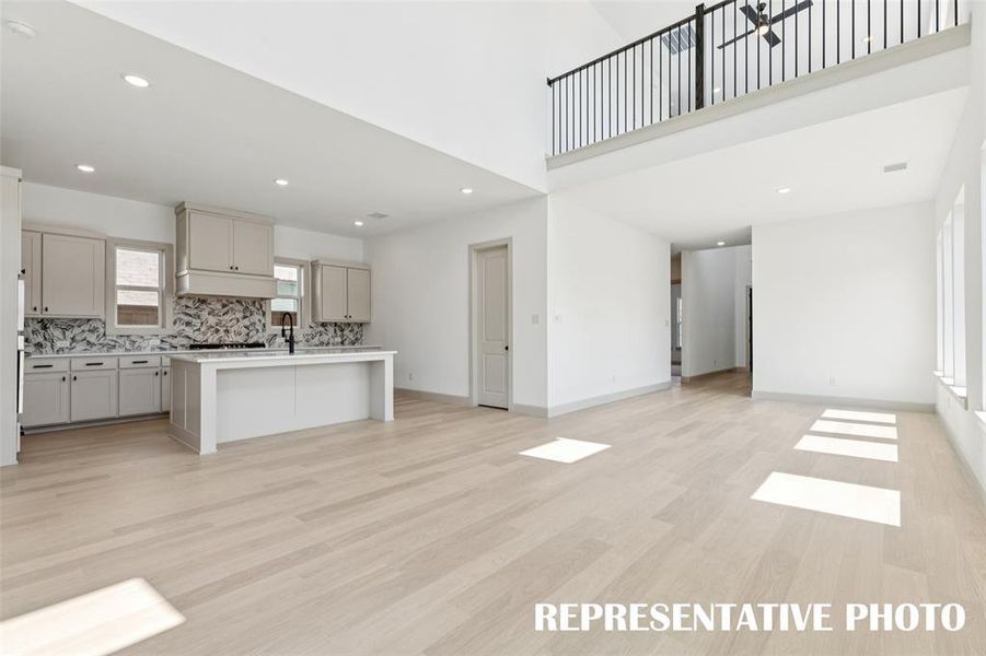 With a game room that overlooks the family room, our Adeline plan offers multiple entertainment zones. REPRESENTATIVE PHOTO With a game room that overlooks the family room, our Adeline plan offers multiple entertainment zones. REPRESENTATIVE PHOTO