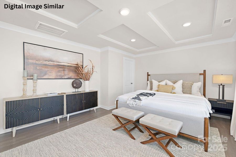 Furnished interior view inside a new home in Kinghurst Cove, Charlotte (Image 12). Furnished interior view inside a new home in Kinghurst Cove, Charlotte (Image 12).