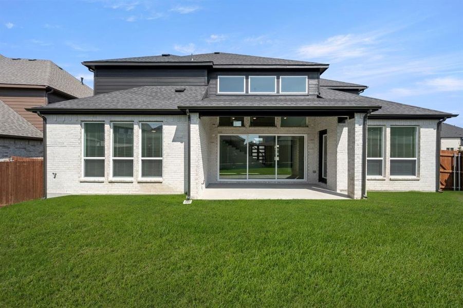 Exterior details and patio area of a home in Birdsong, Mansfield (Image 22). Exterior details and patio area of a home in Birdsong, Mansfield (Image 22).