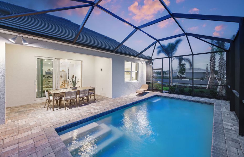 Exterior details and patio area of a home in SeaFlower, Bradenton (Image 2). Exterior details and patio area of a home in SeaFlower, Bradenton (Image 2).