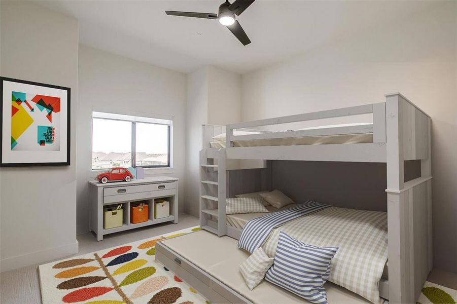 Virtually staged - 2nd level suite