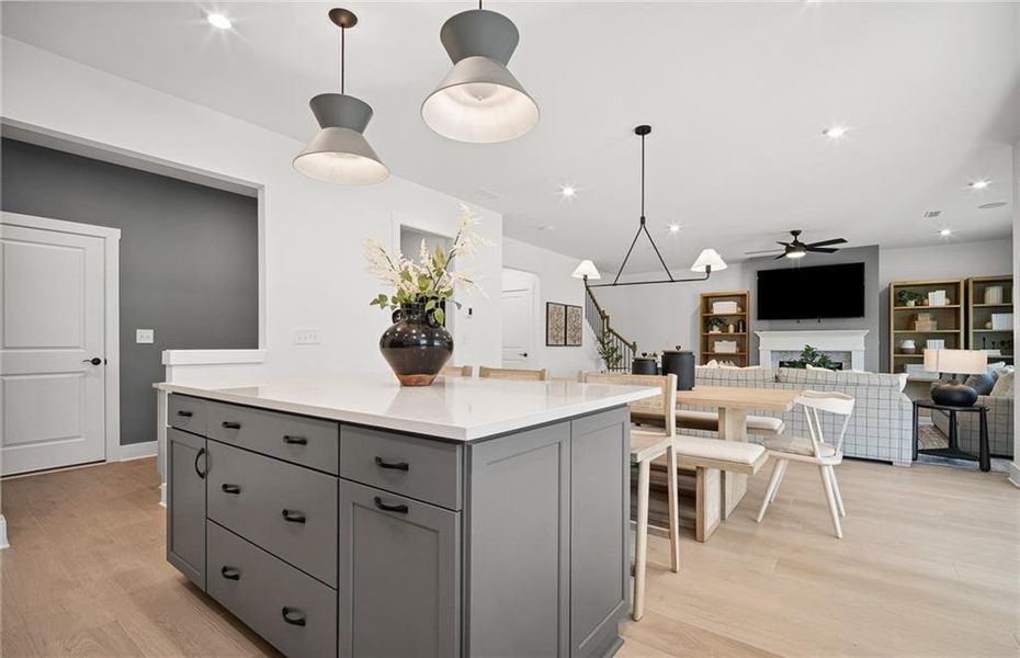 Furnished interior view inside a new home in Rose Creek, Cumming (Image 18). Furnished interior view inside a new home in Rose Creek, Cumming (Image 18).