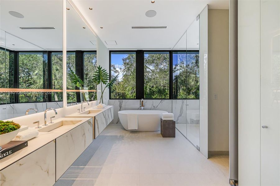 Furnished interior view inside a new home in , Miami (Image 7).