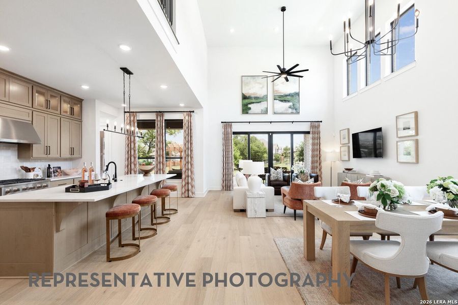 Furnished interior view inside a new home in Mont Blanc, Schertz (Image 11). Furnished interior view inside a new home in Mont Blanc, Schertz (Image 11).