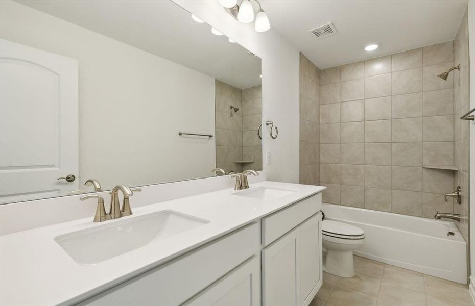 Spacious secondary bathroom *real home pictured