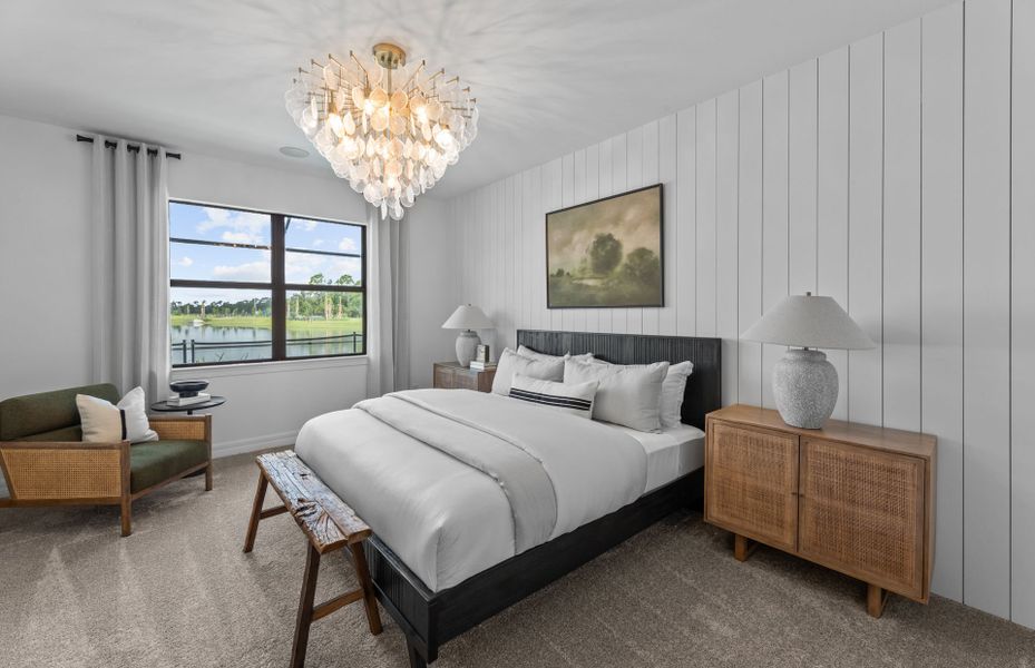 Furnished interior view inside a new home in The Strand at Cedar Grove, North Port (Image 11).
