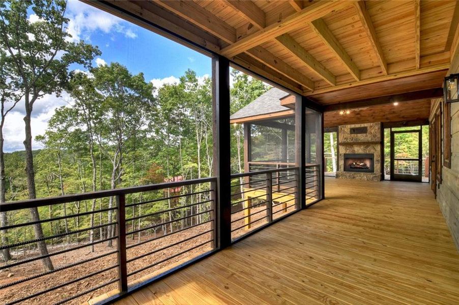 Exterior details and patio area of a home in , Morganton (Image 38).