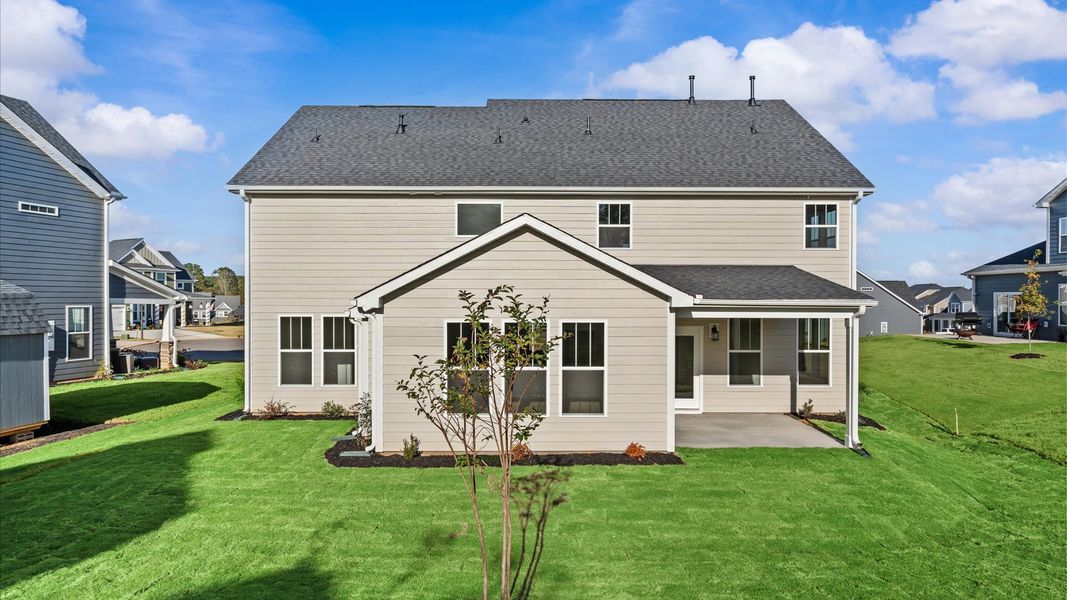 Exterior details and patio area of a home in Wells Crossing, Seneca (Image 3).