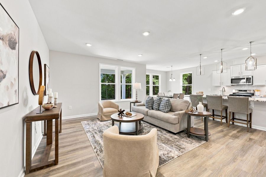 Representative furnished interior of a home built from the The Concerto by Chesapeake Homes in Highgate, Clayton (Image 13).