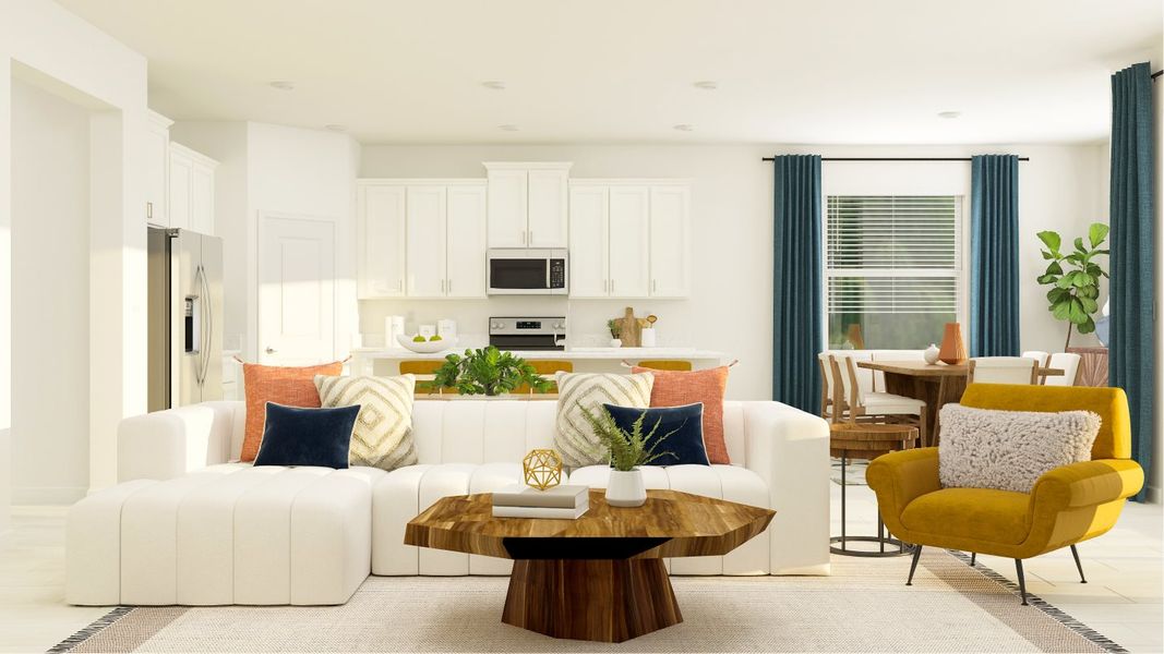 Sunburst family room