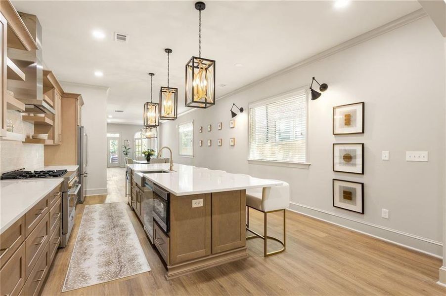 Furnished interior view inside a new home in , Atlanta (Image 10).