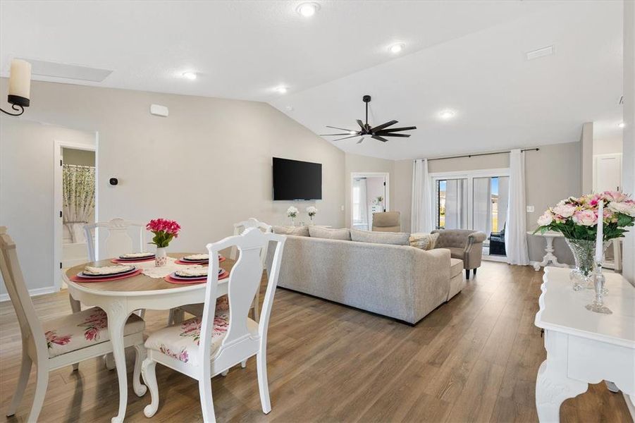 Furnished interior view inside a new home in , The Villages (Image 5).