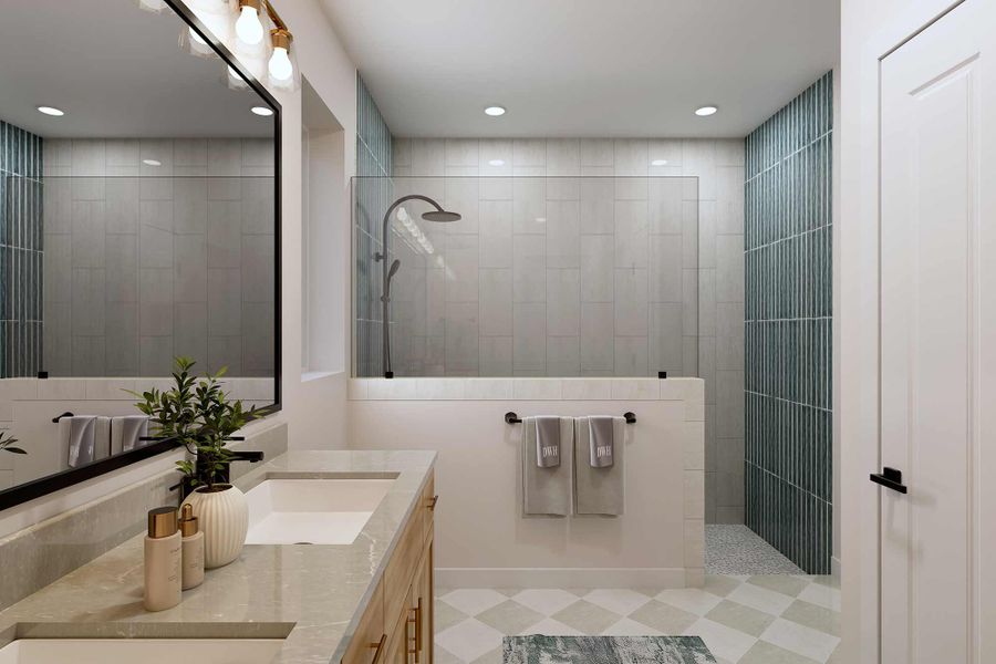The Wichita Falls - Owner's Bath Optional Super Shower