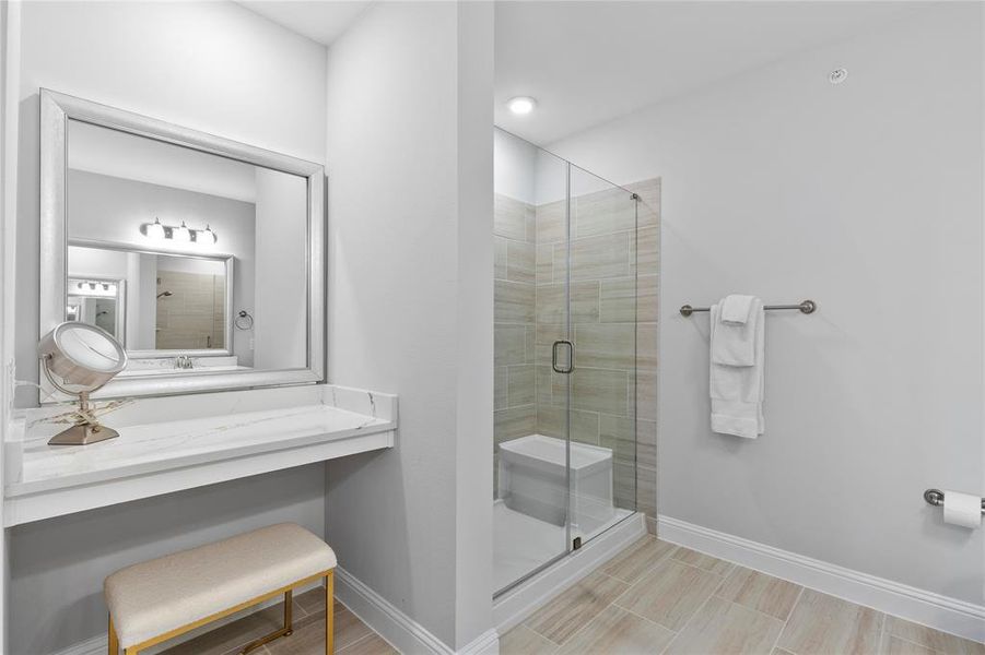 Furnished interior view inside a new home in Gatherings® at Twin Creeks, Allen (Image 11). Furnished interior view inside a new home in Gatherings® at Twin Creeks, Allen (Image 11).