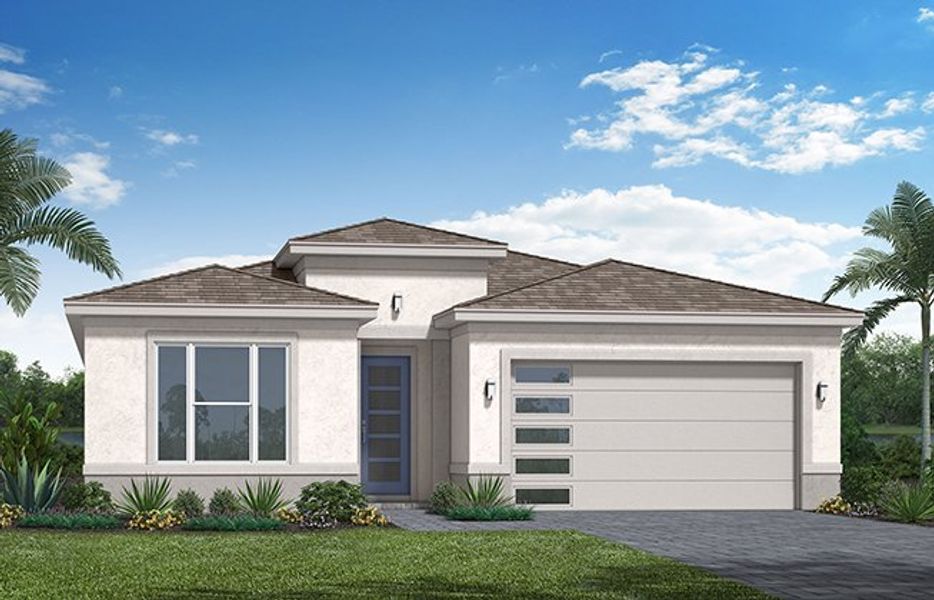 Representative exterior photo of a completed home built from the Cassia II by Minto Communities in Westlake, Loxahatchee, FL (Image 4). Representative exterior photo of a completed home built from the Cassia II by Minto Communities in Westlake, Loxahatchee, FL (Image 4).