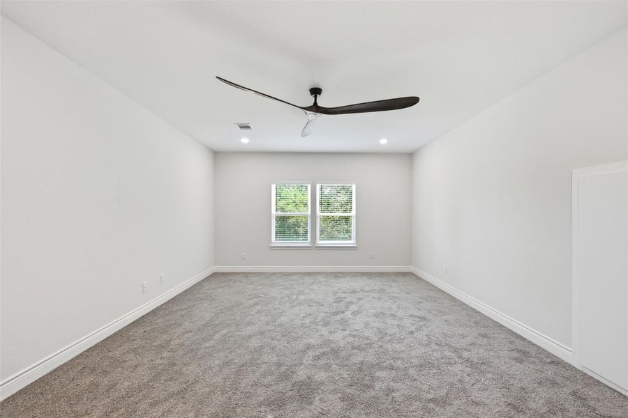 Ginormous Upstairs Game room with top-of-the-line helicopter style ceiling fan