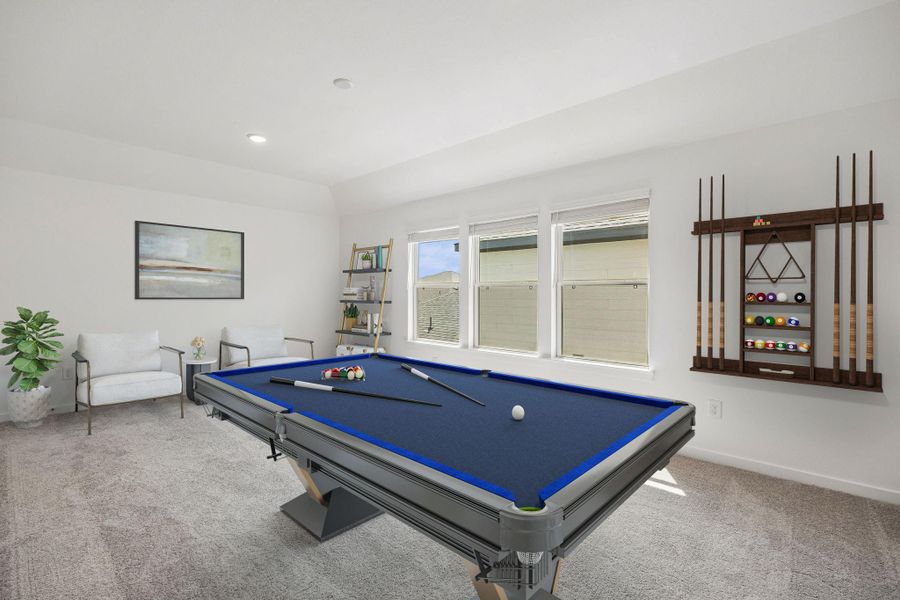 Furnished interior view inside a new home in Mavera, Conroe (Image 16).