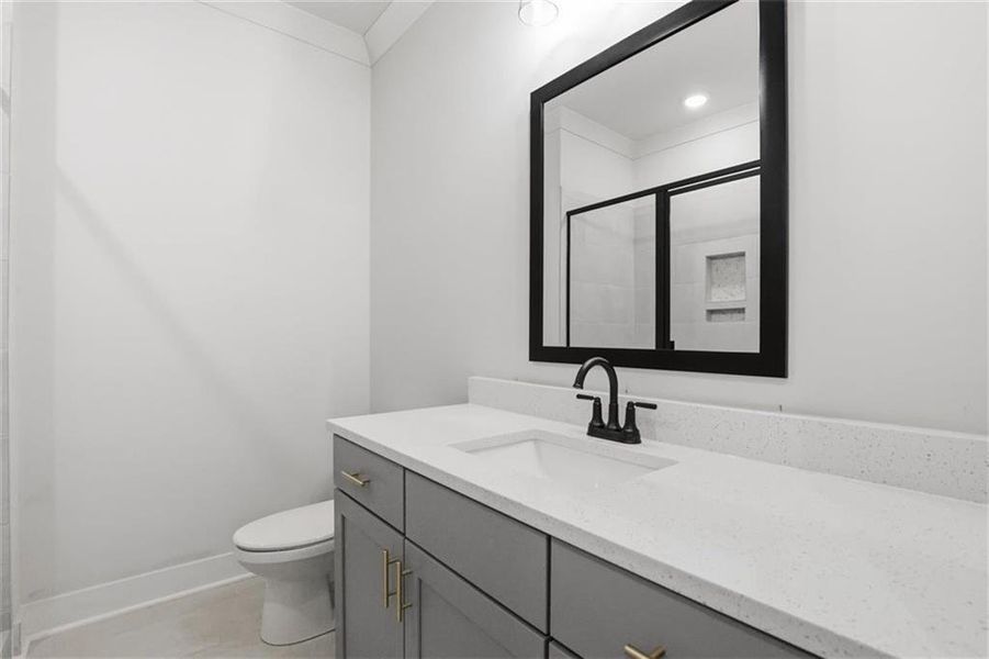 Furnished interior view inside a new home in , Clarkesville (Image 14).