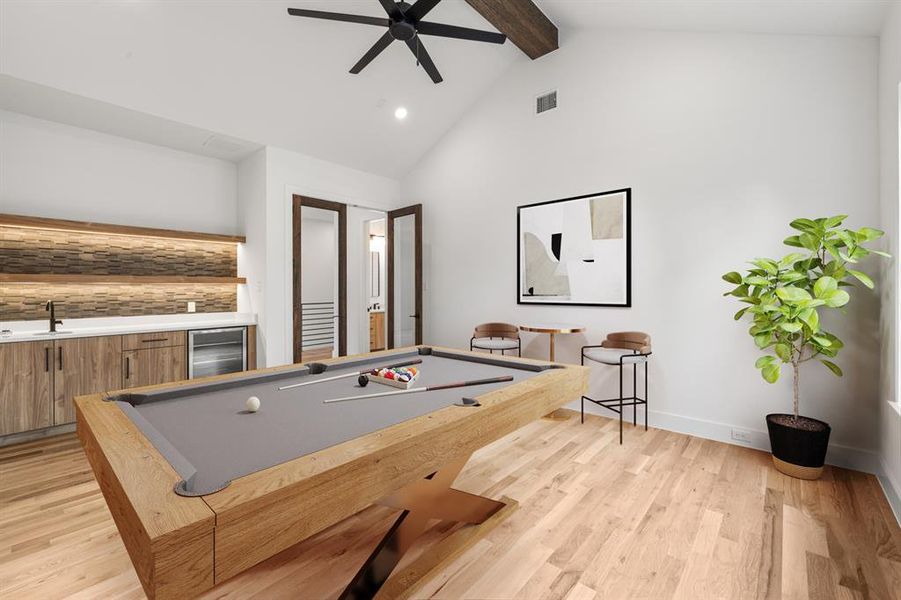 Furnished interior view inside a new home in , Dallas (Image 18).