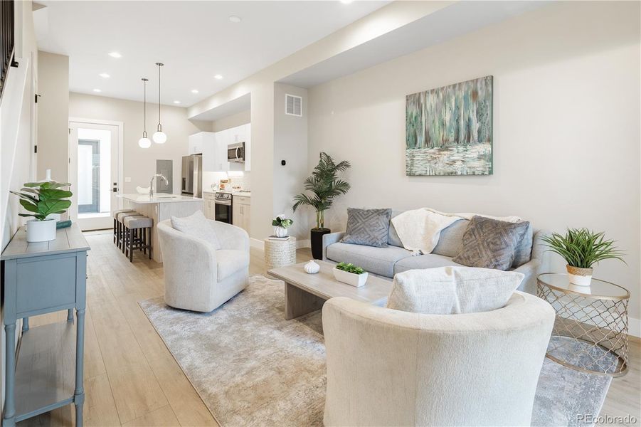 Furnished interior view inside a new home in , Denver (Image 3).