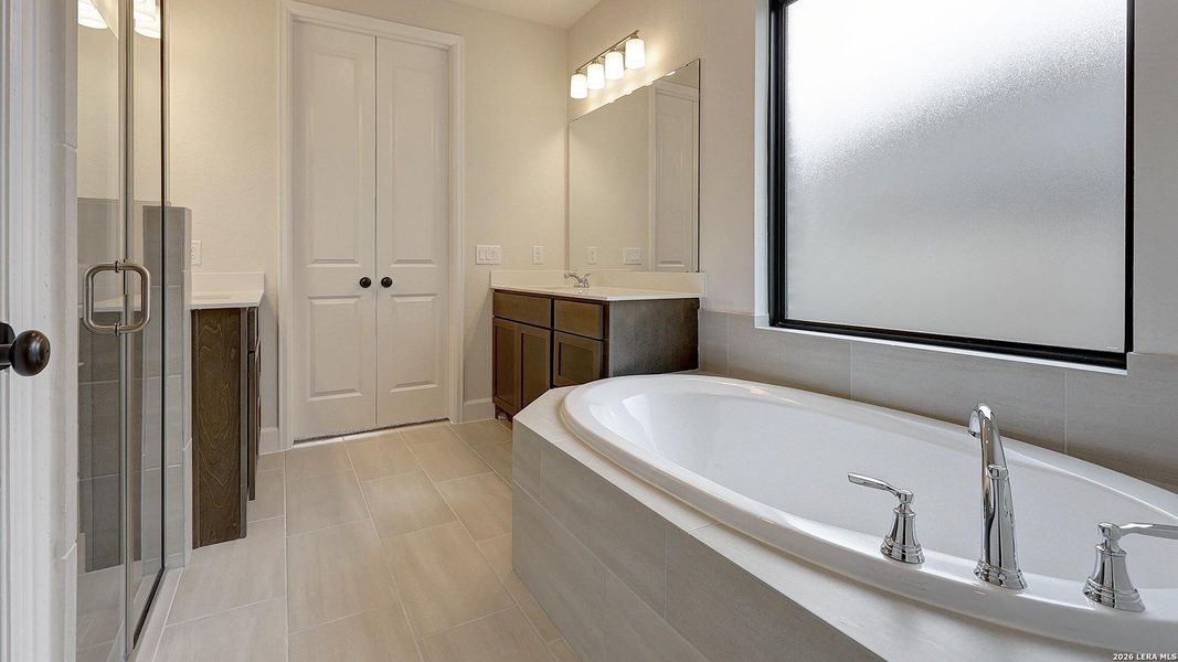 Furnished interior view inside a new home in Alsatian Oaks, Castroville (Image 9).