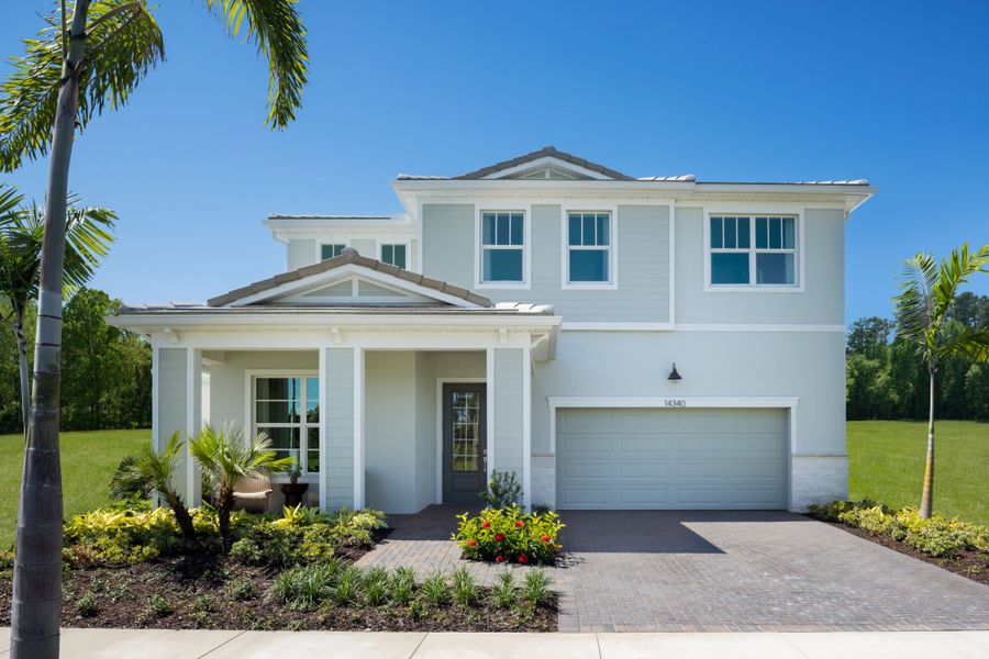 Representative exterior photo of a completed home built from the Canopy by Mattamy Homes in Tradition, Port St. Lucie, FL (Image 18). Representative exterior photo of a completed home built from the Canopy by Mattamy Homes in Tradition, Port St. Lucie, FL (Image 18).