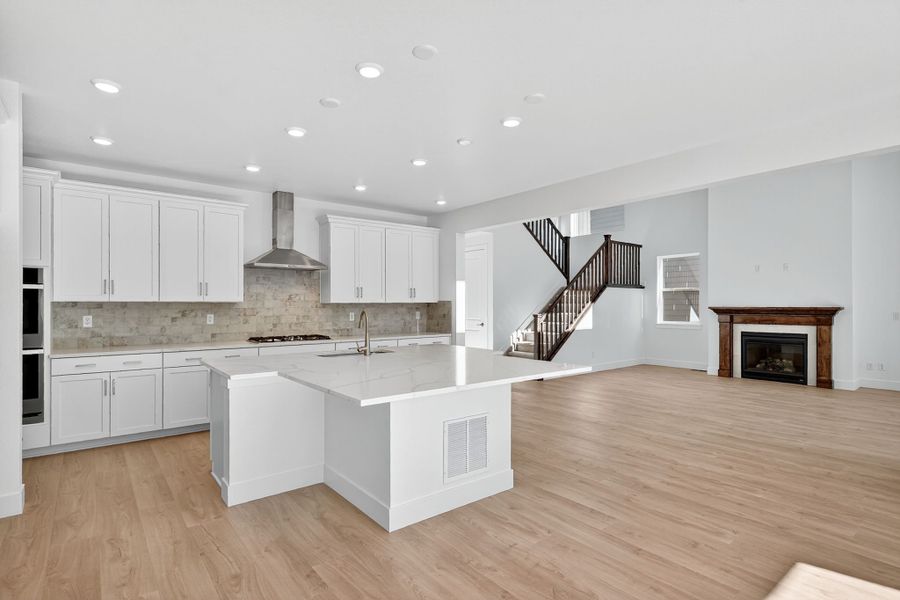 Furnished interior view inside a new home in Trailstone, Arvada (Image 4).
