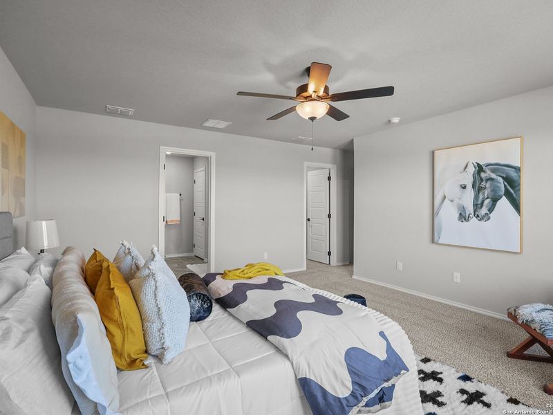 Furnished interior view inside a new home in Comanche Ridge, San Antonio (Image 19).