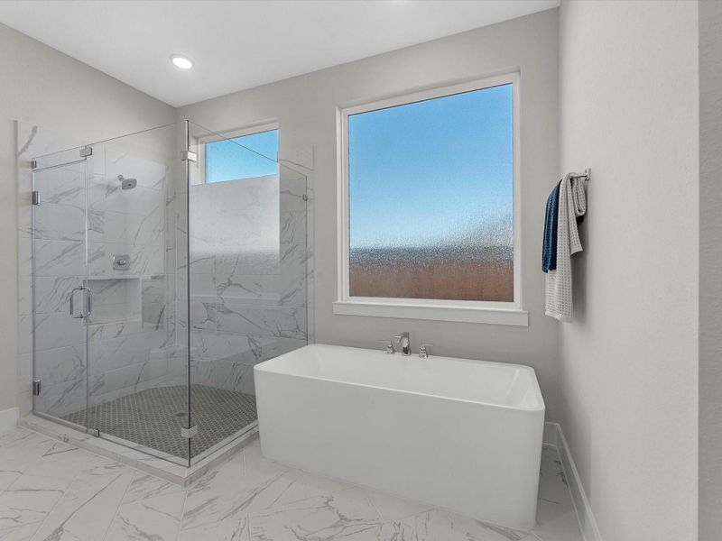 Furnished interior view inside a new home in Dunham Pointe 60′, Cypress (Image 7).