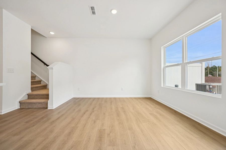 Spacious, unfurnished interior of a new home in Towns at The Point, Rolesville (Image 17).