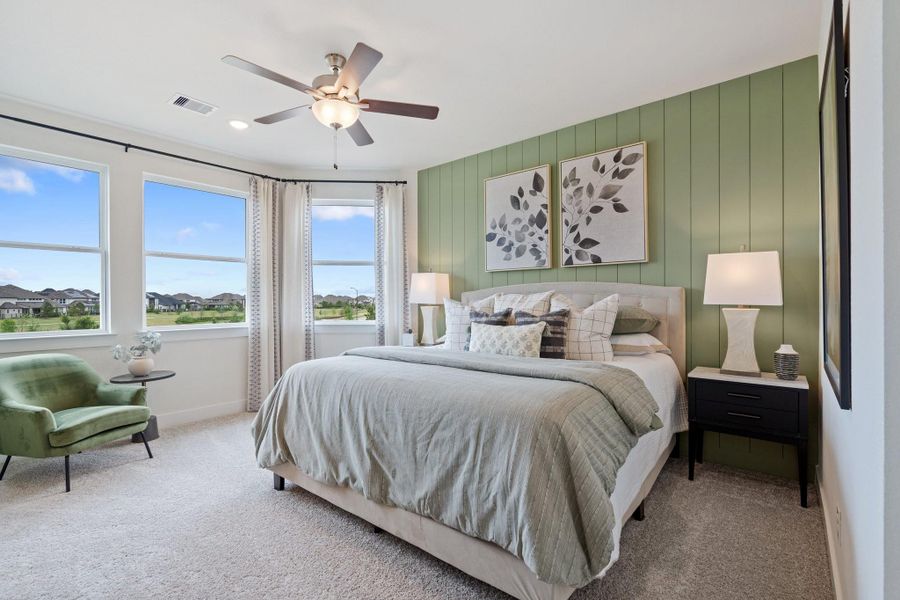 Furnished interior view inside a new home in Bridgeland Courtyard, Cypress (Image 21).
