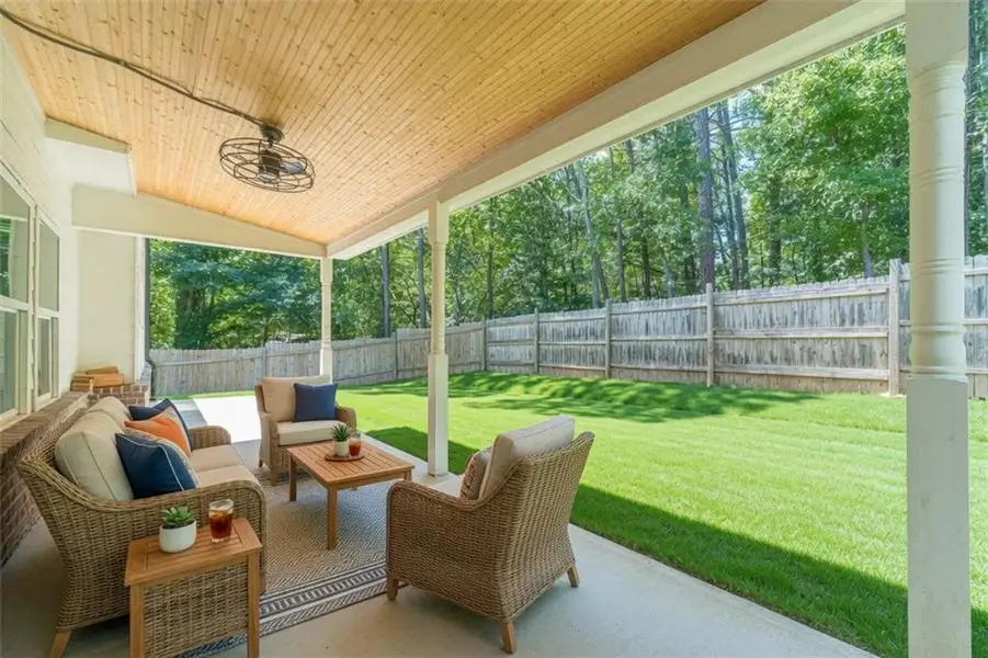 Exterior details and patio area of a home in , Snellville (Image 4).
