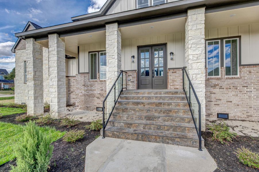 Exterior details and patio area of a home in , Cypress (Image 28).