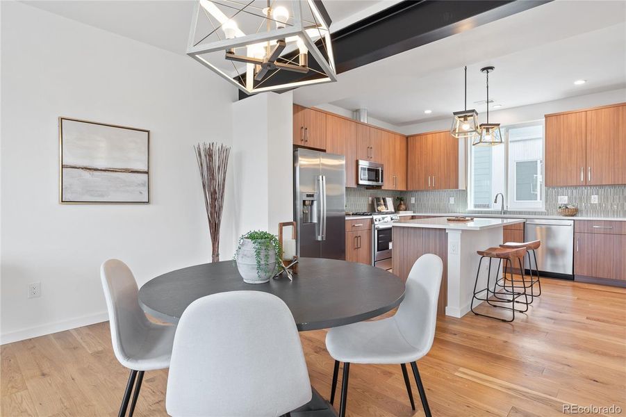Furnished interior view inside a new home in , Denver (Image 8).