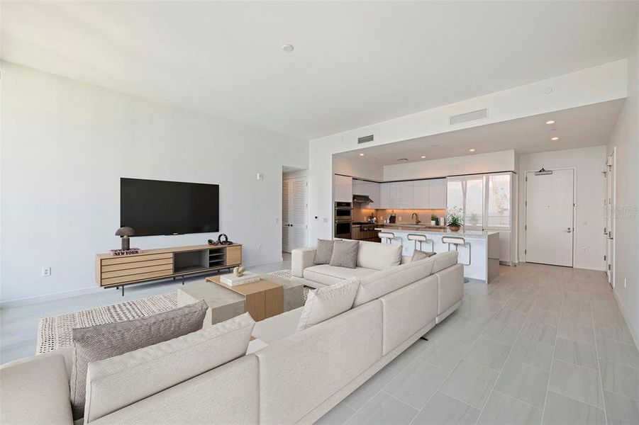 Furnished interior view inside a new home in , St. Petersburg (Image 17).